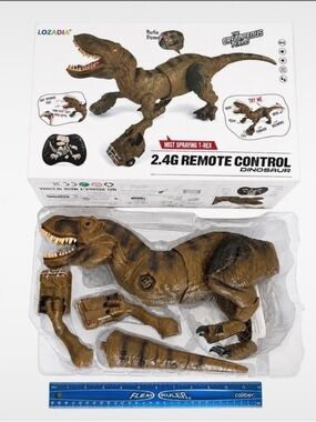 Remote Control T-Rex Dinosaur Toy 2.4G RC Mist Spraying